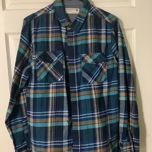 Blue/Gold Plaid Flannel